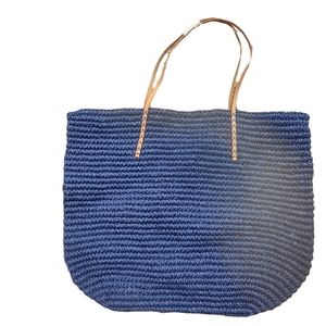 Blue Beach summer tote bag, travel bag New